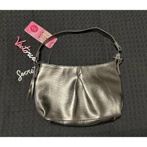 Victorias Secret Silver Handbag Purse With Charm New With Tags